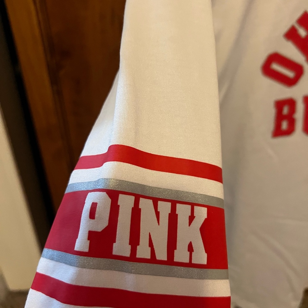 PINK Victoria's Secret Ohio State Buckeyes jersey style - Picture 2 of 3